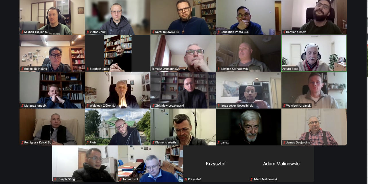Езуіты Расіі, Беларусі і Кыргызстана сустрэліся анлайн з генеральным настаяцелем Таварыства Езуса